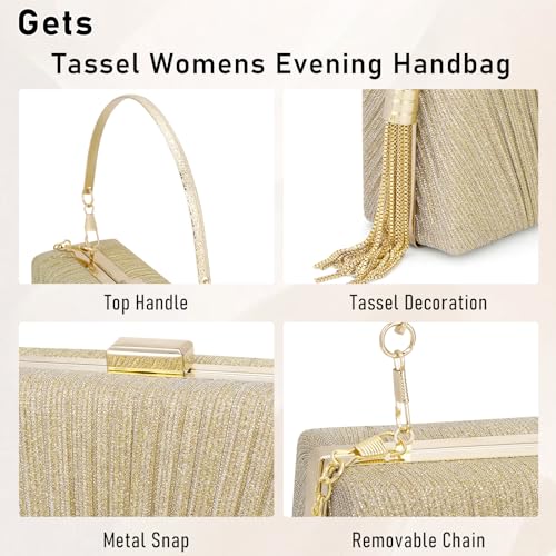 Sac à main plissé chic à pompons le cadeau idéal pour femme avec chaîne