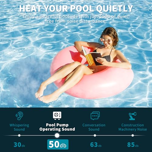villastar Pool Heat Pump, Electric Pool Heater for Above Ground Pool, Spas, Inground Pool,16000 BTU/hr, Up to 5000 gallons Fit 15/18/24 Foot Pool, 110V High Efficiency Pump YC-005N2F2024 - Thumbnail 6