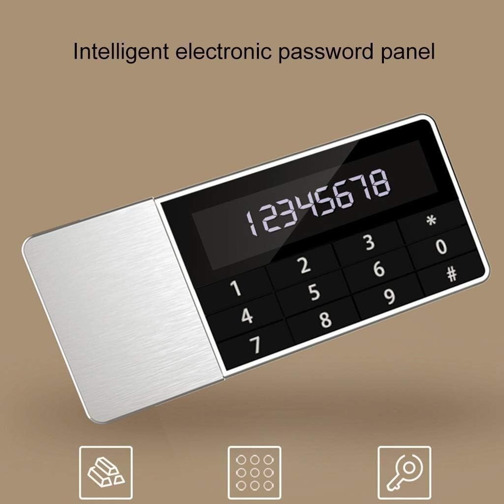 strongbox Fireproof Waterproof Office Home Small Fingerprint Anti- Theft Double Safe Deposit Box Can Be Put Into The Wall Bedside Wardrobe Hidden Embedded Storage