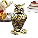 Décoration intemporelle : conçue en laiton massif, la figurine de hibou présente des propriétés résistantes au ternissement et une brillance durable, apportant une touche élégante aux bureaux ou étagères, assurant qu'elle reste une pièce de décoration sophistiquée pendant de nombreuses années