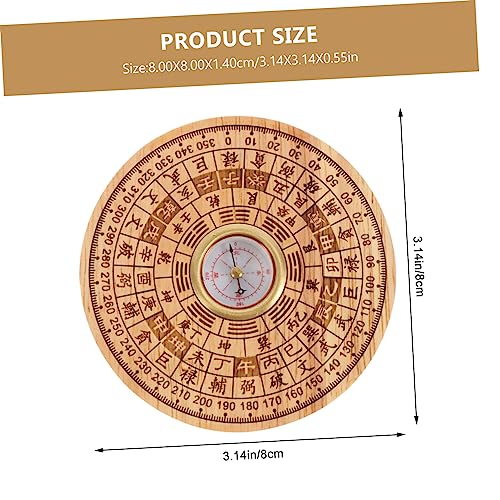 Set Feng Shui Brújula Portátil y Liviana con Diseño Tradicional Chino y Bolsa de Almacenamiento miniatura 2