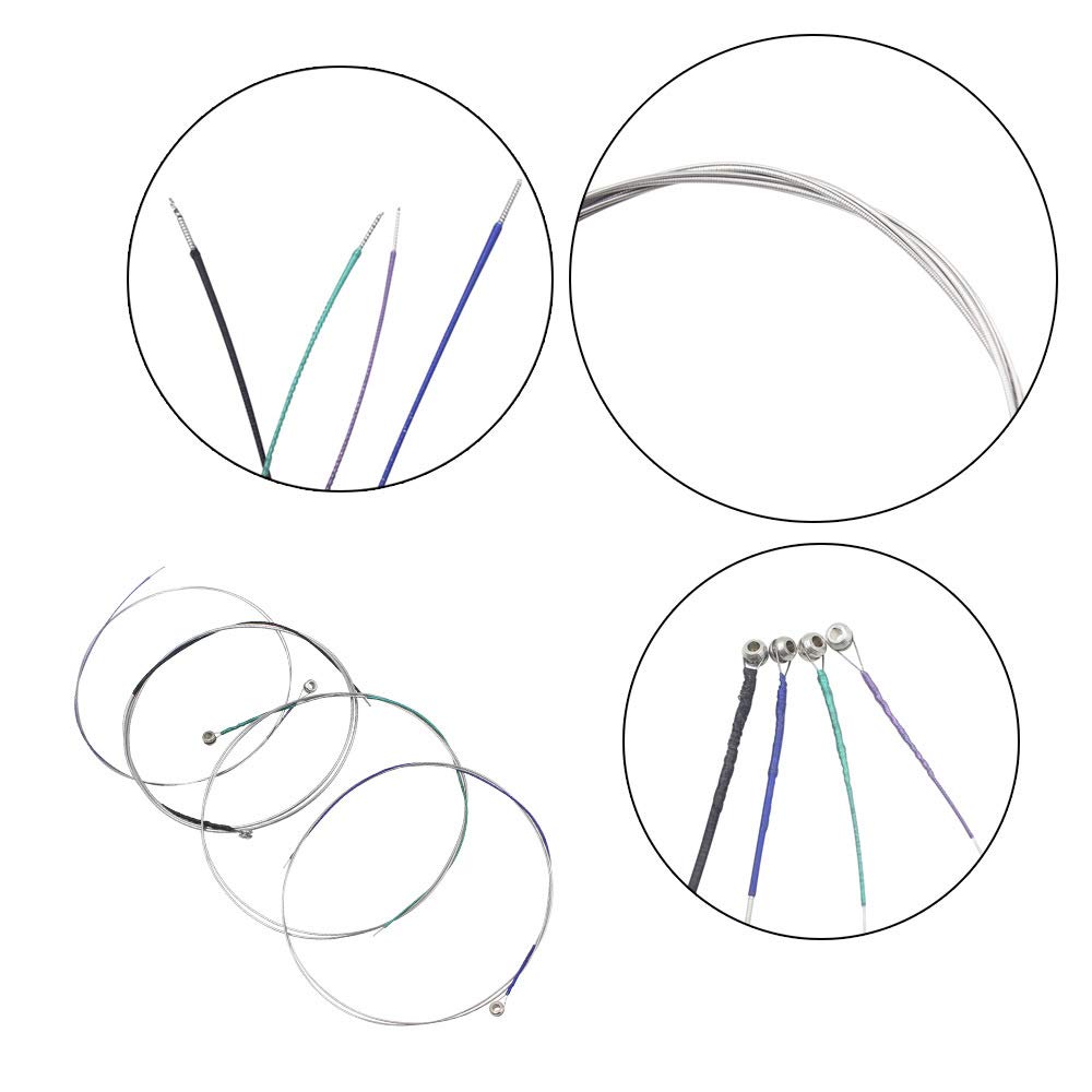 Lykos Aluminum-Magnesium Alloy Cello Strings 1 Full Set A D G and C for 3/4 and 4/4 Size Cello, Experience the Rich and Powerful Sound Premium Quality for All Levels