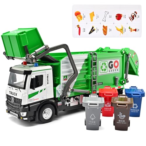 Diecast Garbage Truck with Auto Lift