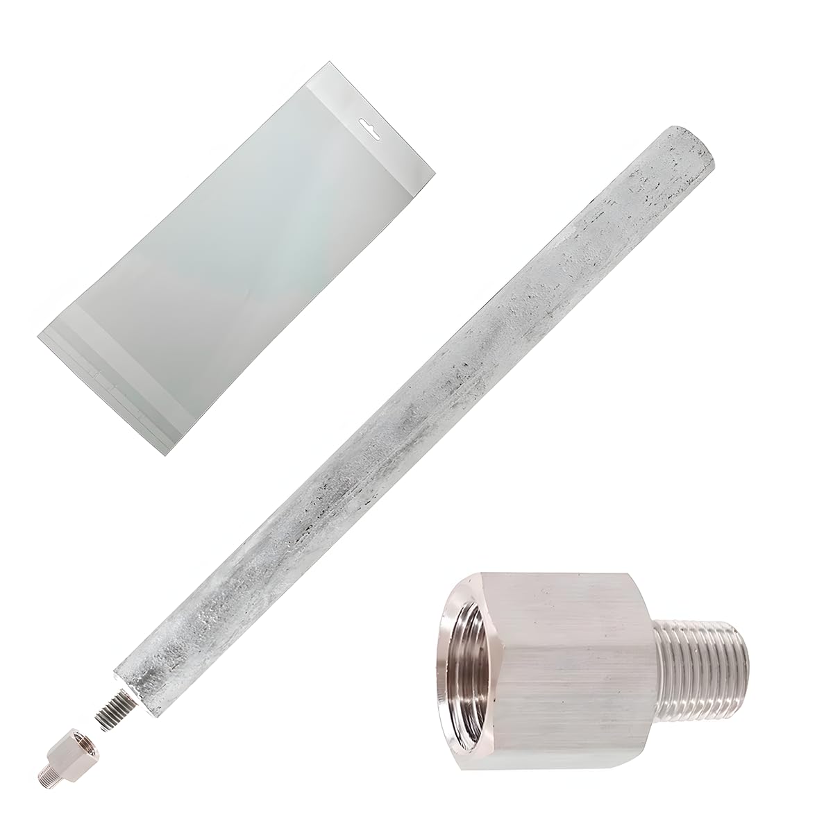 Anode Magnésium 22x350 Mm + Adaptateur M8/M6 – Protection Chauffe-Eau Électrique Universelle