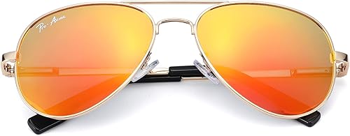 Pro Acme - Lentes de sol polarizados estilo aviador para hombre y mujer, 100% protección UV, 58 mm