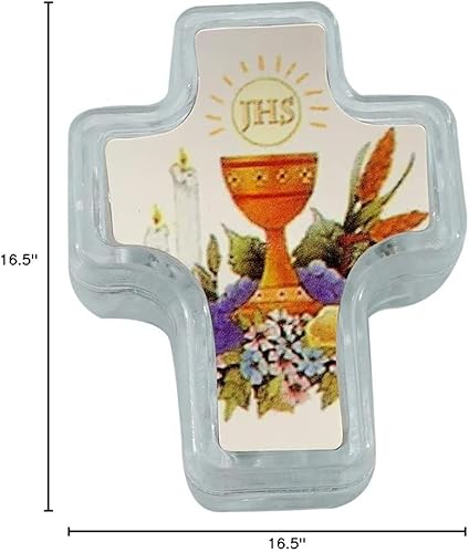 Miniatura 4 de WE 12 Rosarios de madera de la Primera Comunión en caja en forma de cruz/Recuerdos para Primera Comunión Niña Niño