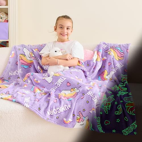 Wajade Unicorn Blanket Violet 50x60