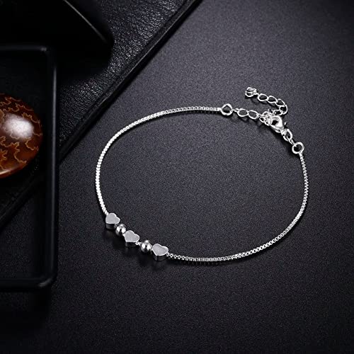 Bracelet de mariage cœur et maille boîte fine par HHRLCHX