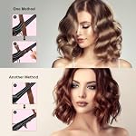 Tapered Curling Wand for Short Hair, 0.5-1 Inch Ceramic Curling Iron | Iron for Short Hair & Beach Waves, Instant Heat 280°F-400°F, LED Display, Cool Tip, Perfect for Pixie to Shoulder-Length Hair