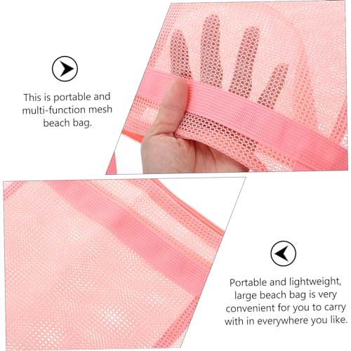 Portable Large Beach Bag with Handle Mesh Design for Separation Tote for Travel and Outdoor Use for Storing Cosmetics and Beach Towels2