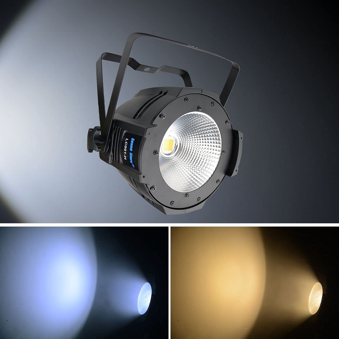 BETOPPER Luces Discoteca DMX Par Foco Luces Escenario Luz Discoteca COB 100W DJ Luz Proyector Profesional Blanco frío/Blanco Cálido Para Teatro Iglesia Boda Fotográfico Navidad Halloween LC001