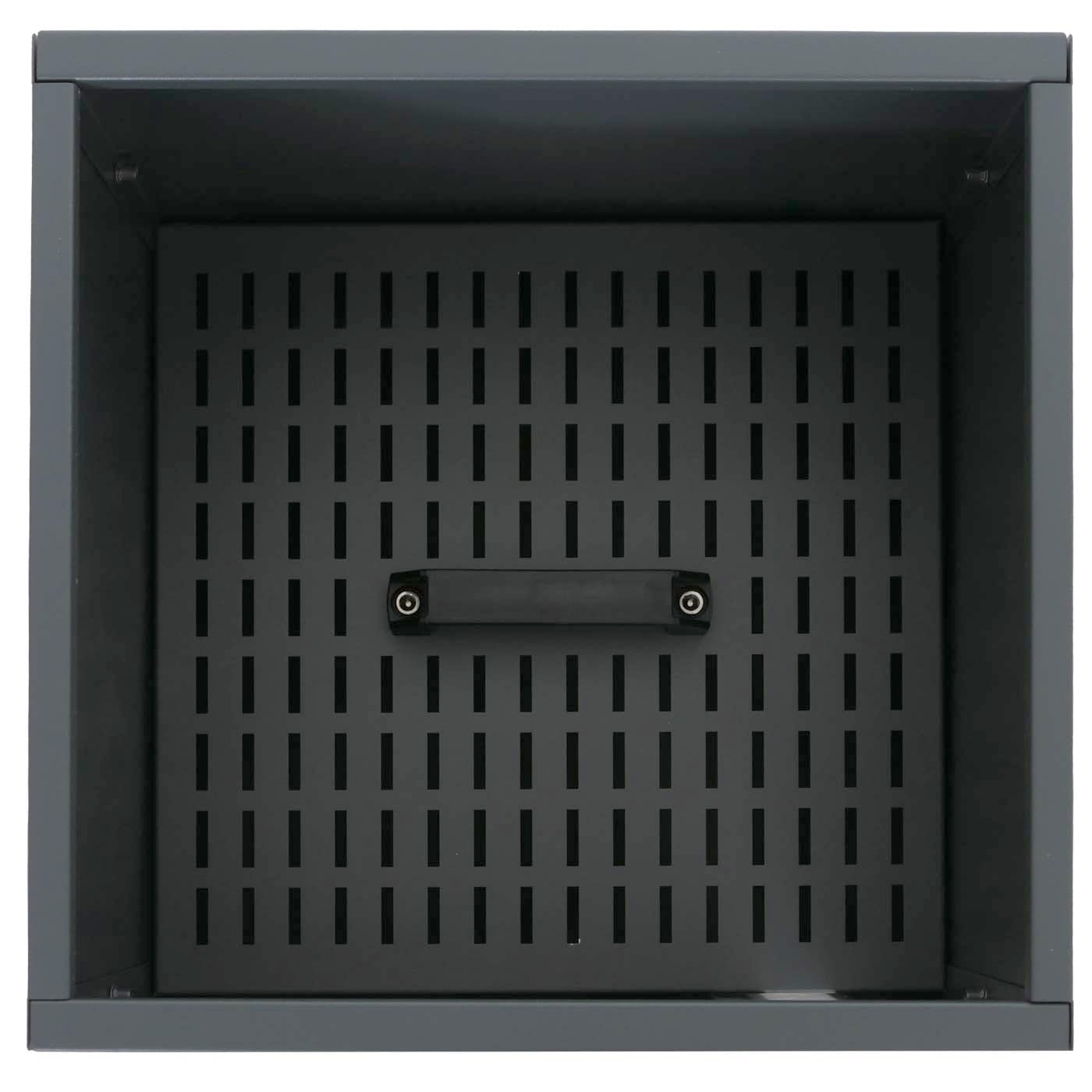 Mendler Contenitore per Pellet Cervo HWC-Q30 stoccaggio Pellet, con setaccio Filtro e rotelle 65x36x36cm - Antracite