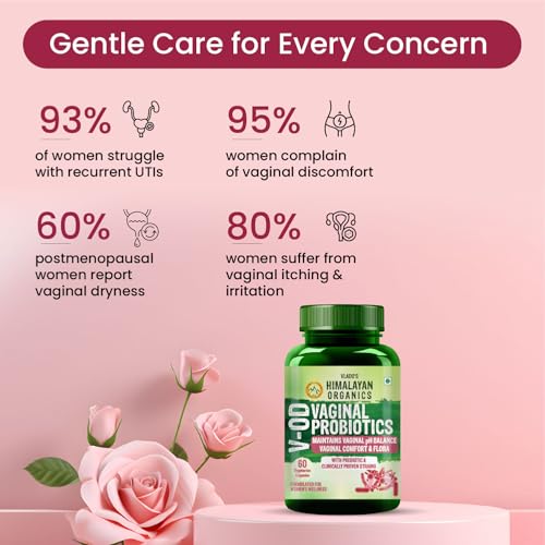 Image of Vlado's Himalayan Organics Vaginal Probiotics for Women pH Balance with Prebiotics & Lactobacillus Probiotic Blend - Vaginal Health Supplement - I Clinically Proven Strains & 10 billion CFU I PromoteVaginal Odor & Vaginal Flora - 60 Veg Capsules