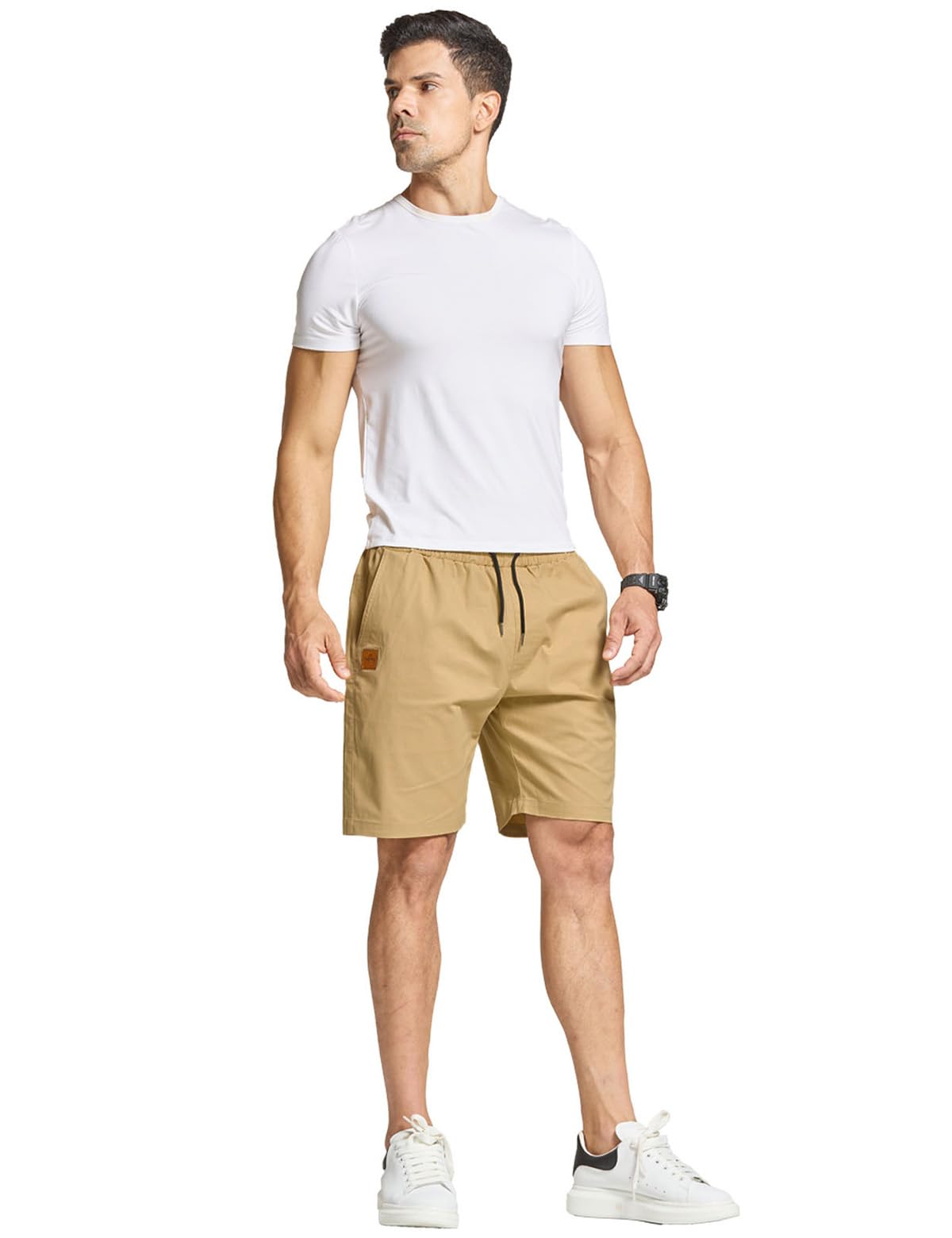 JustSun Pantaloncini Uomo Estivi Shorts Uomo con Tasche Cotone Leggero