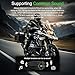 EJEAS Q8 2PC Motorcycle Bluetooth Headset, Upgraded Mesh 3.0 Intercom System with Music Sharing and IP67 Waterproof for 6 Riders Group Talking