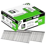 meite Stauchkopfnägel 16GA / 25 mm Verzinkte Nagelpistole Nägel, Drahtdurchmesser 1,6 mm, mit einer Kopfgröße von 2,8 × 1,6 mm, gerade Nägel 16GA für Holzbearbeitung und Polsterung (2.500 Stück)