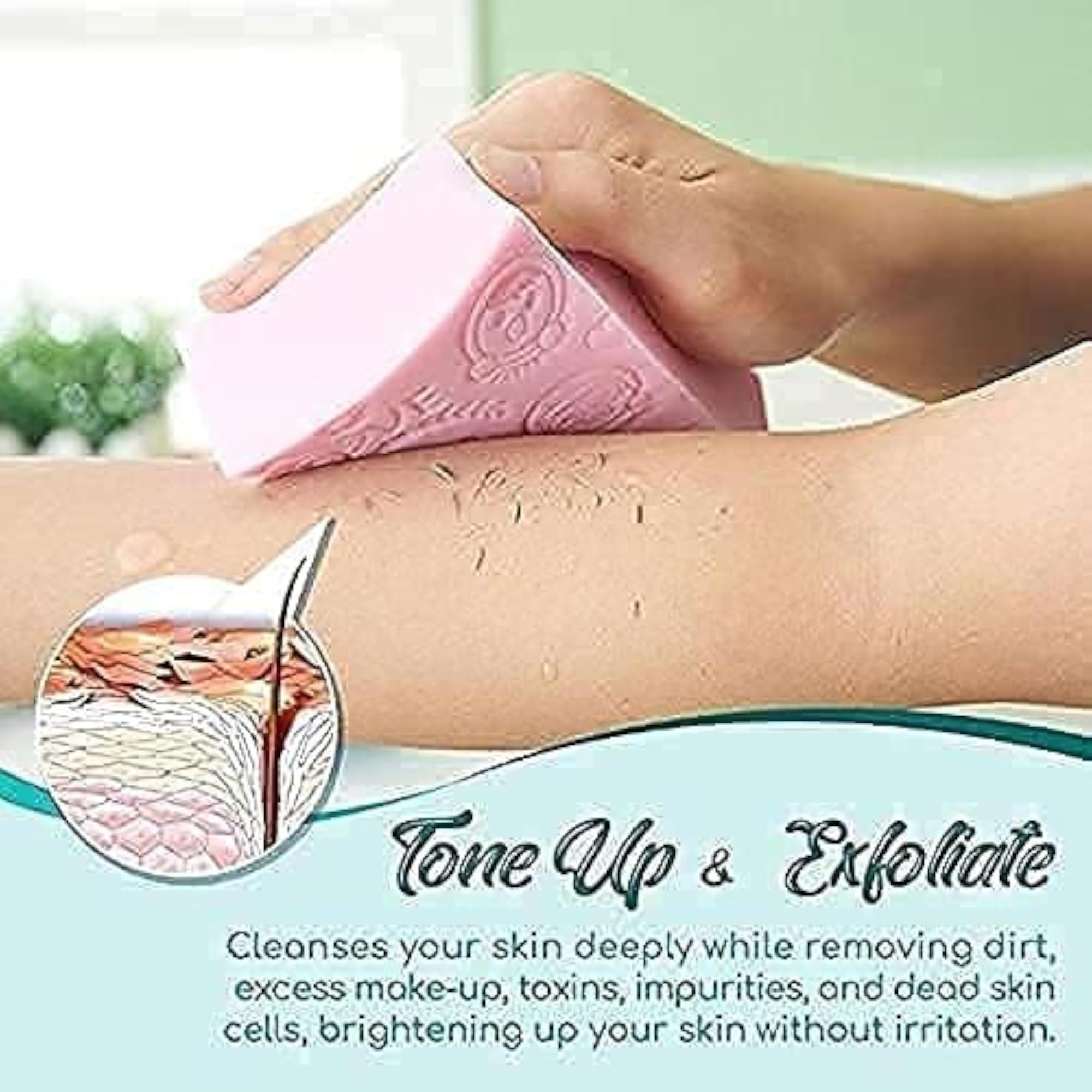 Ultra Soft Exfoliating Sponge, Japanese Spa Cellulite Massager
