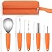 Veperain Halloween Pumpkin Carving Kit, 11 Pieces Professional Stainless Steel Pumpkin Carving Tools for Halloween,Carve Sculpt Jack-O-Lanterns Halloween Decorations DIY with a Storage Carrying Case
