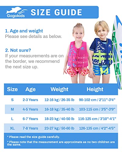 Gogokids Kids Swim Vest Folat Jacket - Boys Girls Floation Swimsuit Buoyancy Swimwear #TOP5
