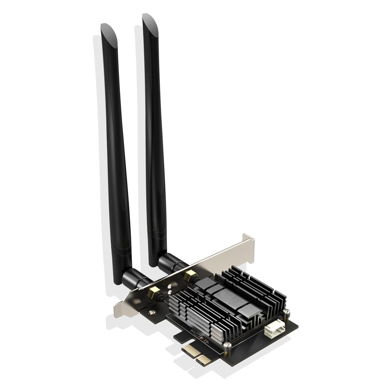 /G EP-9636GS Dual Band Wifi6 Wireless Desktop PCIE Scheda di Rete AX200 802.11ax 2.4G / 5Ghz Adattatore PCI Express 5.1 Gigabit Bluetooth - Nero