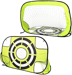 Aytop Soccer Goals Portable for Kids, Pop Up Soccer Goal Foldable Goal Post Net for Indoor & Outdoor Play, Football Nets Quick Up Goal for Chirdren Teens Garden Sport Soccer Training Green
