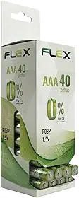 Flex Kit 40 Pilhas AAA 1,5V Palito Alta Performance Longa Duração Econômico