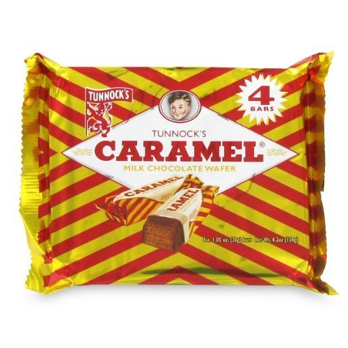 Tunnocks - Obleas de caramelo (paquete de 12 barras) por Tunnock's