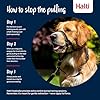 HALTI - Collare a cavezza Per impedire che il cane tiri il guinzaglio, regolabile, leggero, con fascia per il muso imbottita, collareanti-trazione per l’addestramento di cani grandi (Taglia 5, Nero)