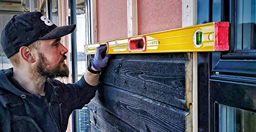 Stabila Type 196 Classic 6 Level Set & Case & 35712 Extendable (7 to 12 foot) Plate to Plate Level, Yellow