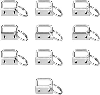 IVYARD Hooks 10/60 PCS Lanyard Keychain Hardware Set Swivel Snap Hooks Colorful Key Fob, Keychain Fob Hardware for Wristlets Keychain Making