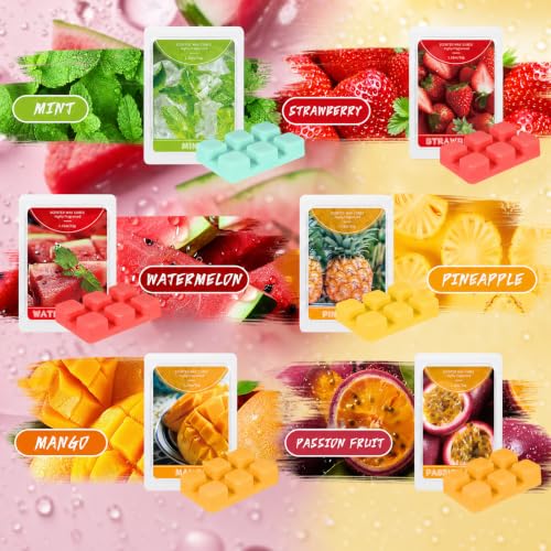 Image of SCENTORINI Wax Melts, Scented Wax Cubes Strong Scent for Wax Warmer, 6 Pack