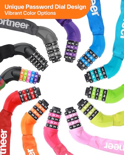 Sportneer Bike Lock: 5 Digit Combination High Security Anti