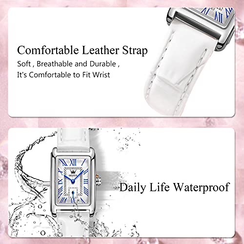 Rorios Women Watches Waterproof Quartz Watch With Genuine Leather Strap Roman Numerals Wrist Watch Fashion Dress Watch For Ladies Girls #TOP4