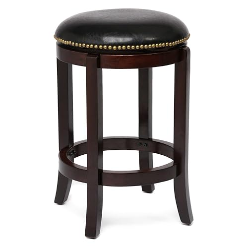 Boraam Cordova Bar Height Backless Swivel Kitchen Bar Stool -