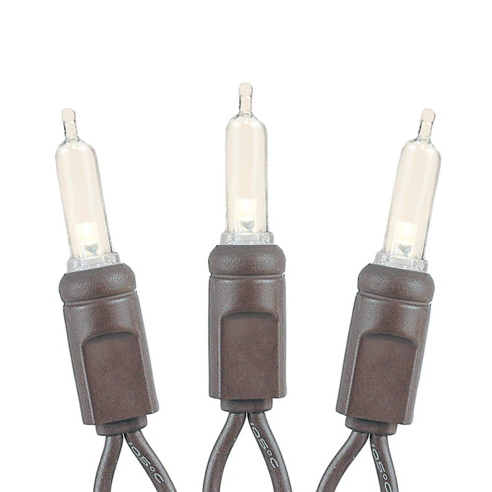 Novelty Lights Mini oświetlenie LED T5, 70 sztuk, do użytku na zewnątrz, na imprezę, do werandy, brązowe, 35 m