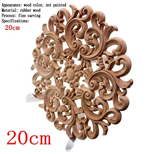 Beefs Natural Wood Appliques For Furniture Cabinet Unpainted Wooden Mouldings Decal Vintage Home Decor Decorative 20Cm 10Pc #TOP1