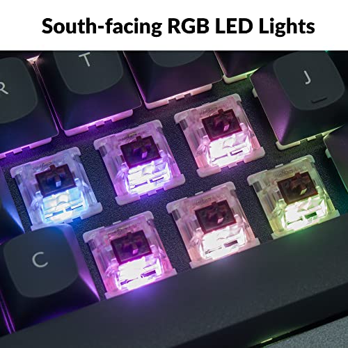 Keychron Q7 70% Layout Hot-Swappable RGB Wired Custom Mechanical Keyboard Compatible with Mac Windows Linux, QMK/VIA Programmable Macro Gateron G Pro Brown Switch Double Gasket Kit Full Aluminum-Grey by Keychron - Used condition - Image 5