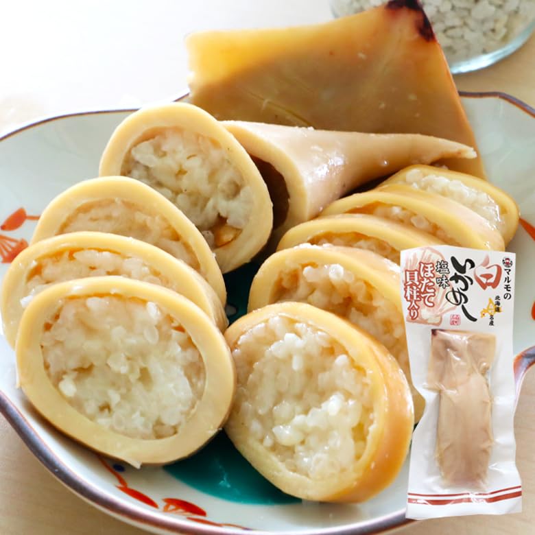 【北海道いいねマーケット】ほたて貝柱入り白 いかめし 作っちゃいました！塩味 森町 特産 函館名物 マルモの白いかめし 北海道グルメ 駅弁 酒の肴 お取り寄せグルメ お酒のおつまみ