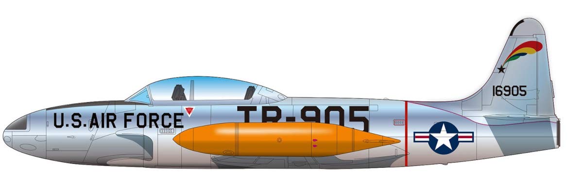 Amazon | プラッツ 1/72 アメリカ空軍 練習機 T-33A シューティング