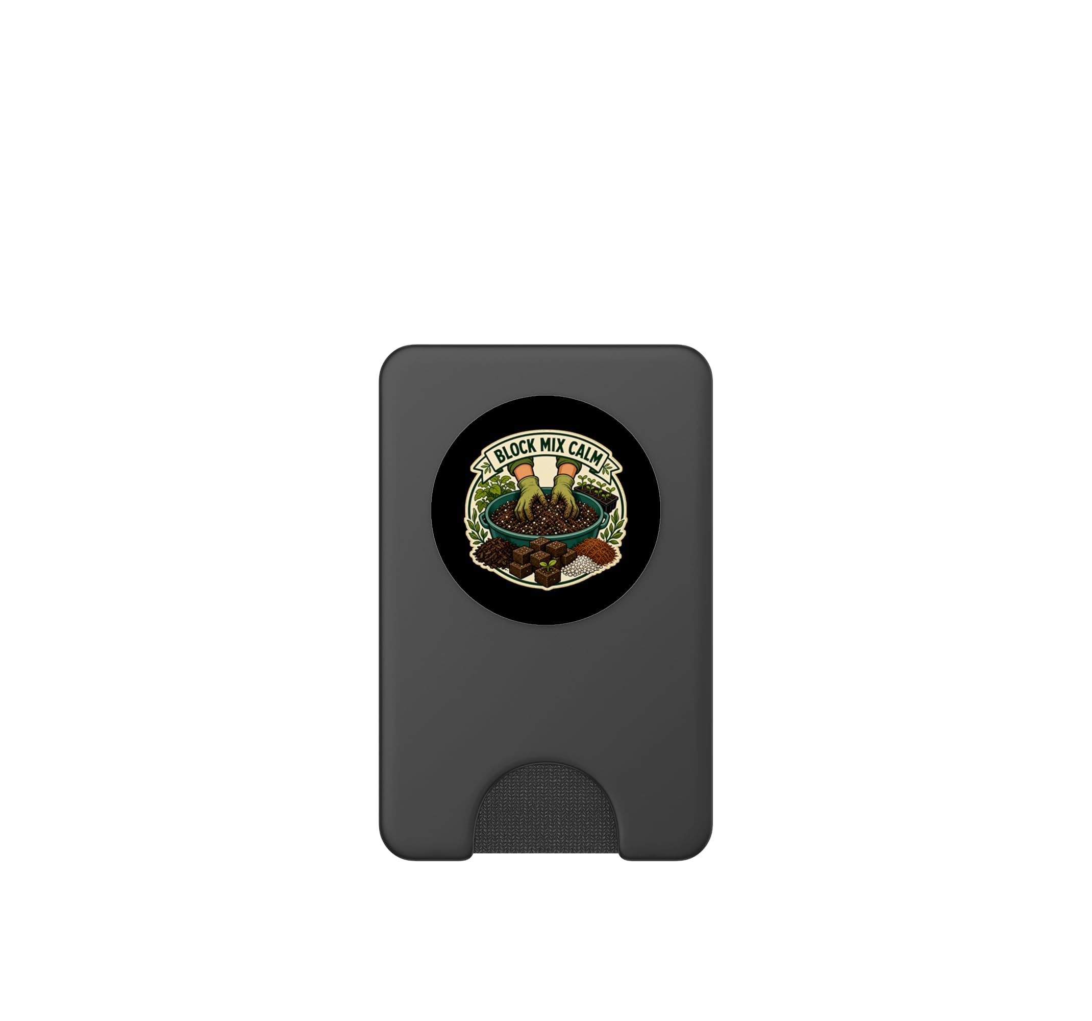 Block Mix Calm Erdblock Aussaat Runde PopSockets PopWallet für MagSafe