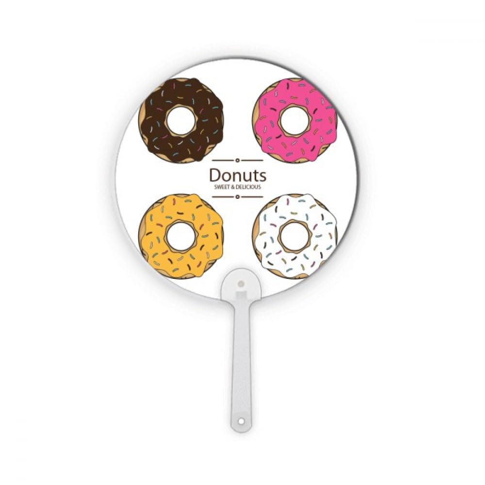 Éventail rond plastique quatre couleurs lavable pour vitrine de dessert