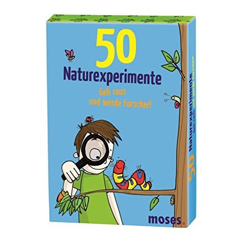 Moses MOS21079 50 Naturexperimente Geh raus und werde Forscher! | Kinderbeschäftigung | Kartenset Cover