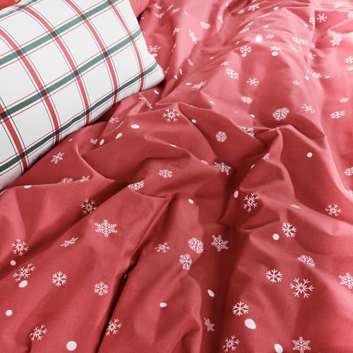 Funda nórdica Navidad 50% algodón tejida para cama de 135 con botones 8