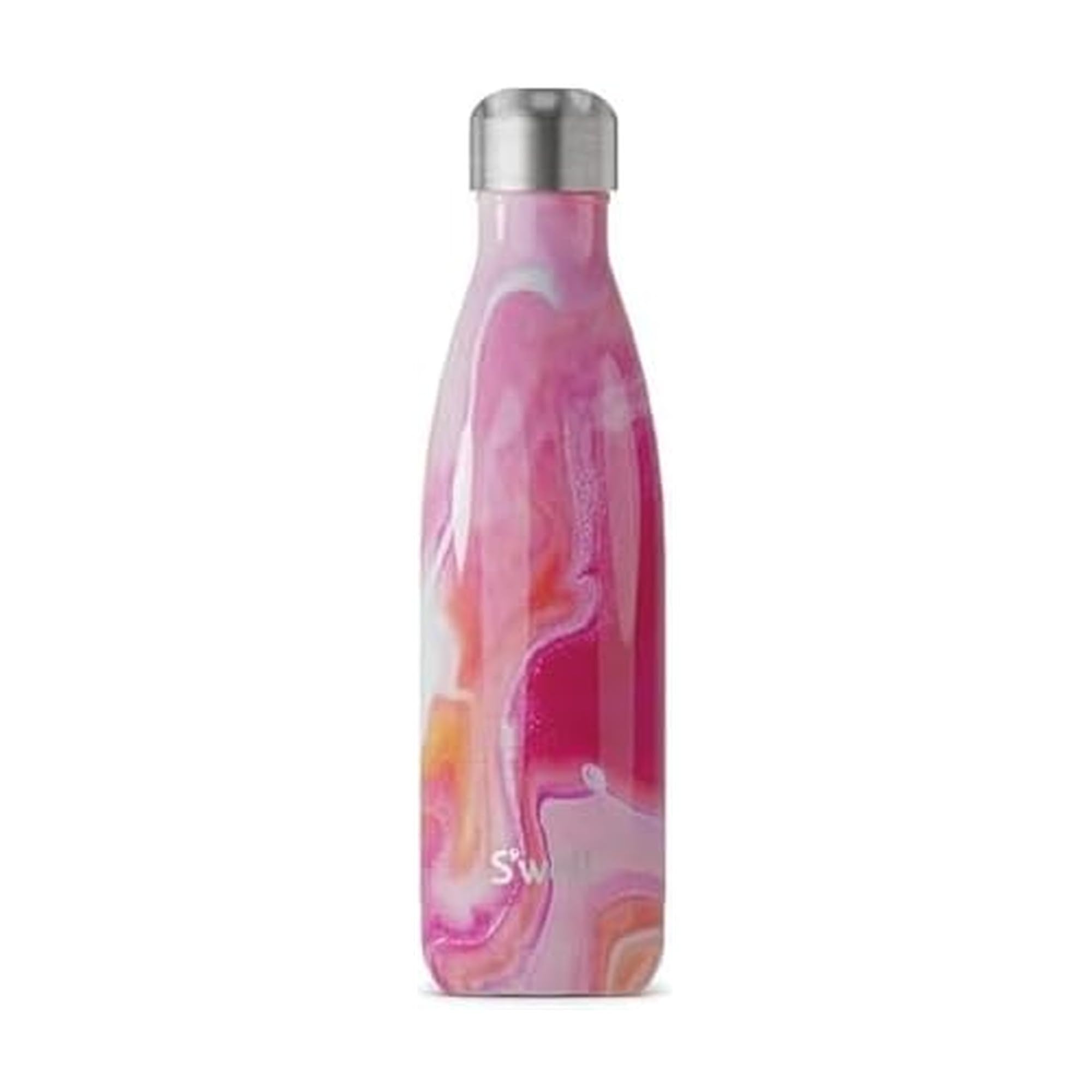 Swell Stainless Steel Water Bottle 17oz Rose Agate Triple Layered Vacuum Insulated Containers Keeps Drinks Cold for 36