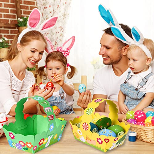 Herefun Cestini di Pasqua Artigianato, 8Pcs