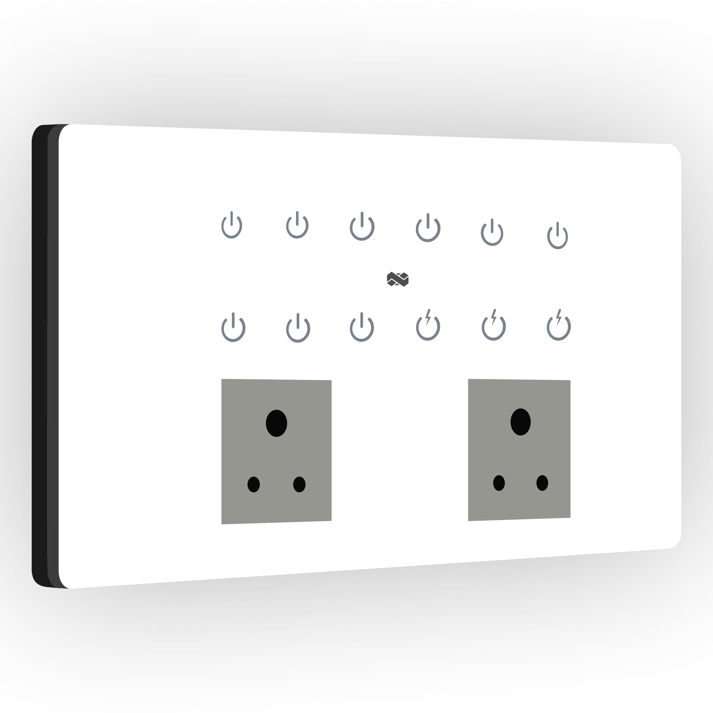 IOTICS Smart Wifi Switch Board: 12 x Switch & 2 Smart Plug Module. Touch Control, Remote, App Control. Voice Control with Alexa & Assistant. Smart Touch Switch Board For Home Automation (White)-image-28
