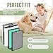 PH950 Filters Compatible with Turonic PH950 HEPA Air Pu-rifier and Extract-All AMB1 Purifier, 4 Stages of Filtration with True HEPA13, Cotton filter, Activated Carbon and Cold Catalyst filter