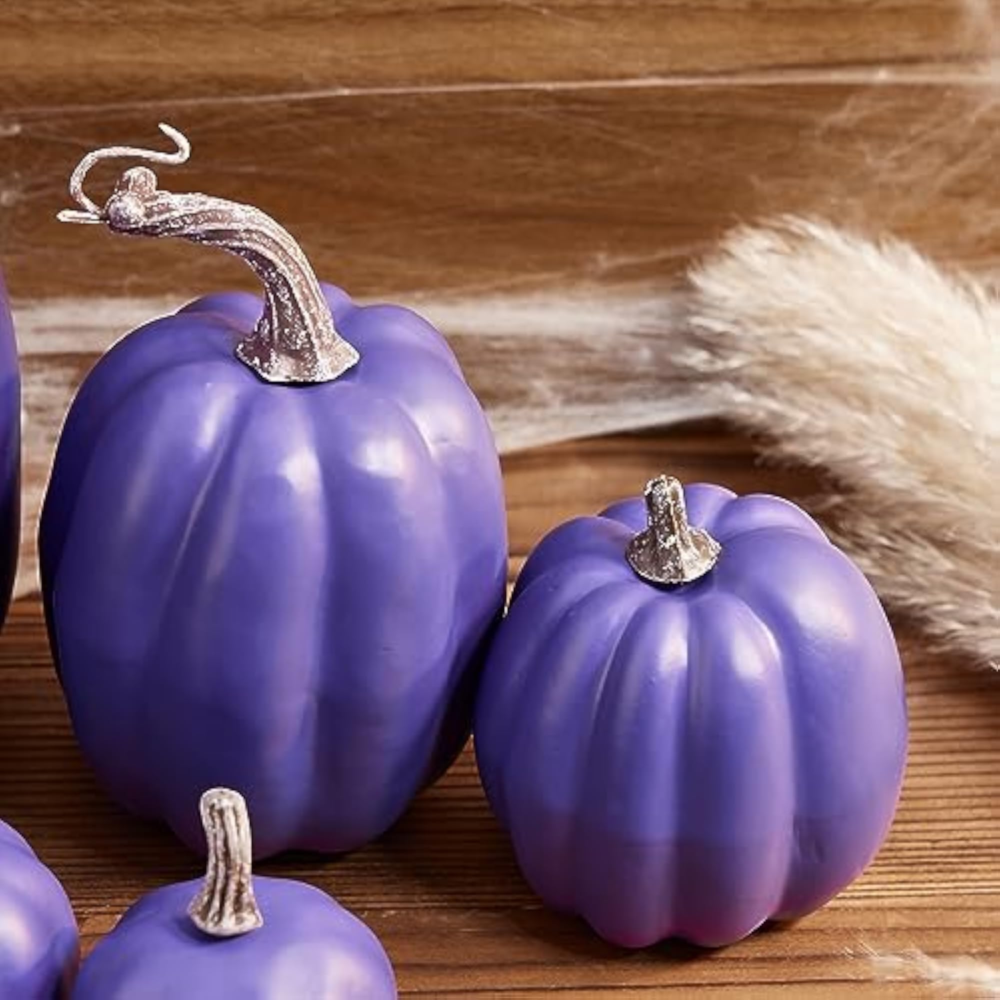 7Pcs Artificial Pumpkins Halloween Decoration