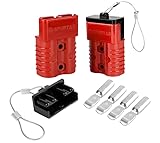 2 Stück 175A Batterie-Schnelltrennstecker, Steckverbinder Schnellanschluss stecker, Quick Connect Batterie Stecker, 12–36 V, Schnellkupplung, Überbrückungskabel, Wiederherstellungsset für Auto
