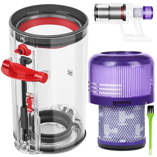 RUKHOOL V11 Contenitore Serbatoio Per Dyson V11 V15 Cestello Ricambi SV14 SV17 SV15 SV22 SV28 Polvere Raccogli Filtri Filtro Rifiuti Accessori Contenitori Cestino Pattumiera Bicchiere Secchio Cilindro